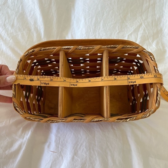 Amish Silverware Organizer Storage Basket | Yoder Family WI - Picture 8 of 9